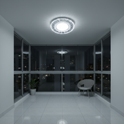 Spot LED ORBITA, 5W, Rotund, Lumina Rece + RGB, Alb, Rasina si Sticla