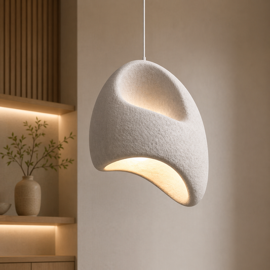 Modern Chandelier VANTA, 32 cm, Suspended, 1 X E27, White, Metal and Foam, Adjustable Height Modern Chandeliers Default Title Alessandro Design