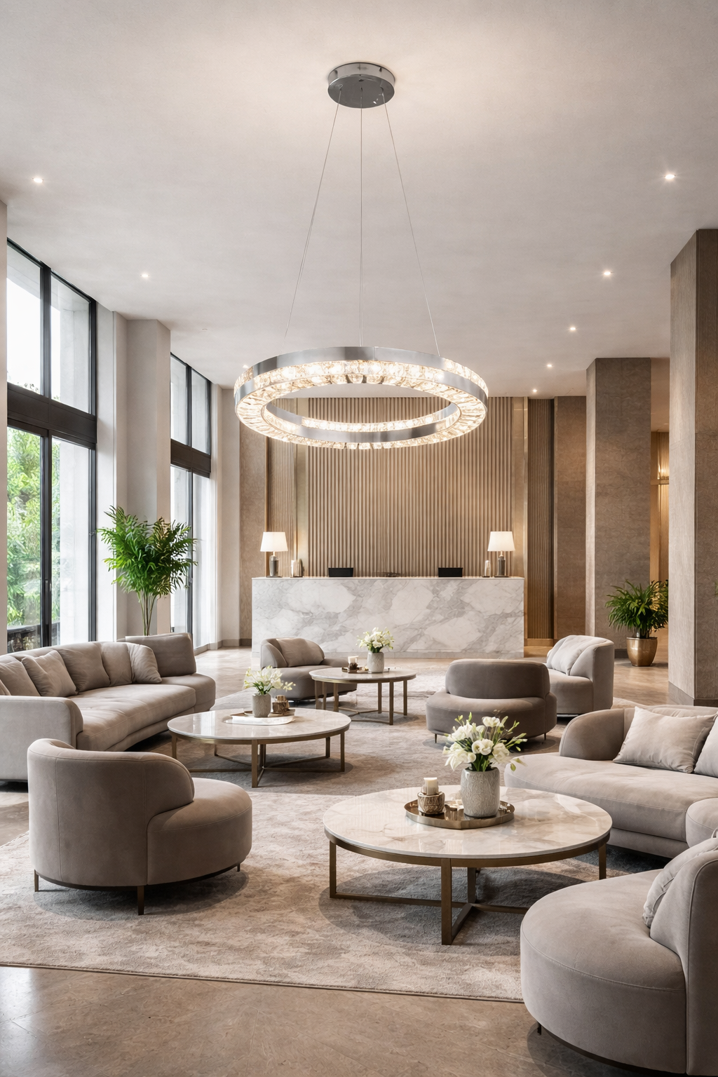 LED Chandelier with Remote Control, 60W, POLAR, Diameter 50 cm, Height 120 cm, Cold/Neutral/Warm Light, Dimmable, Silver, Crystal, Metal LED Chandelier with Remote Control Default Title Alessandro Design