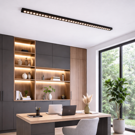 LED Linear Projector Grid Applied 35W, Neutral Light 4000k, 35 sources, 94x3.5x6.5 cm LED ceiling lights Default Title Alessandro Design