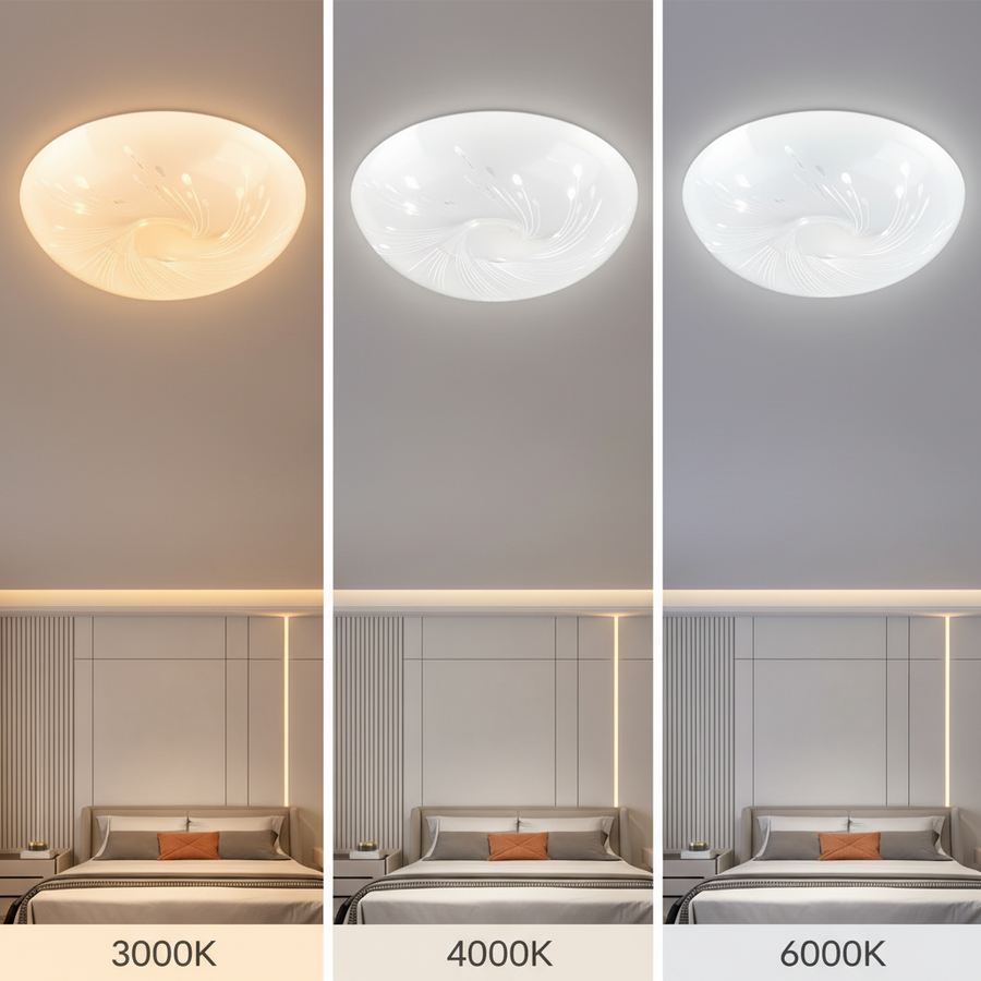 Plafonieră LED 35 cm, 31W, 3000K / 4000K / 6000K, Alb, Metal si Acril Plafoniere LED Default Title Alessandro Design