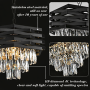 Kaison Crystal Chandelier 16xE14 Gold 