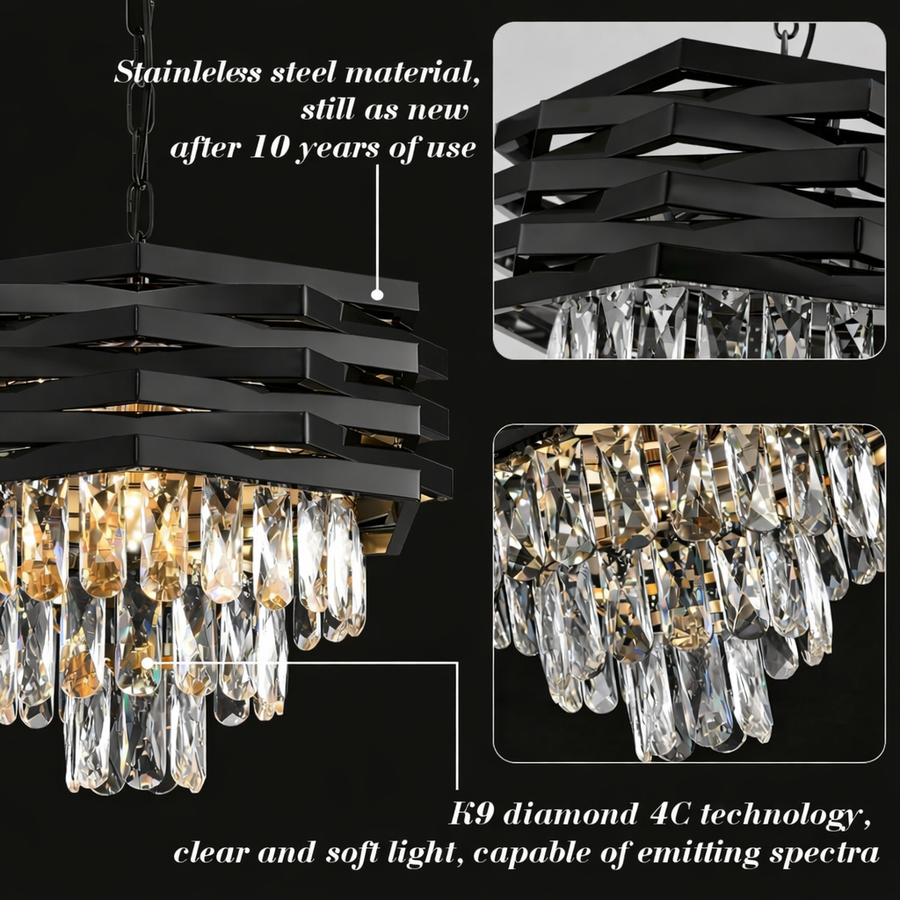 Kaison Crystal Chandelier 16xE14 Gold 