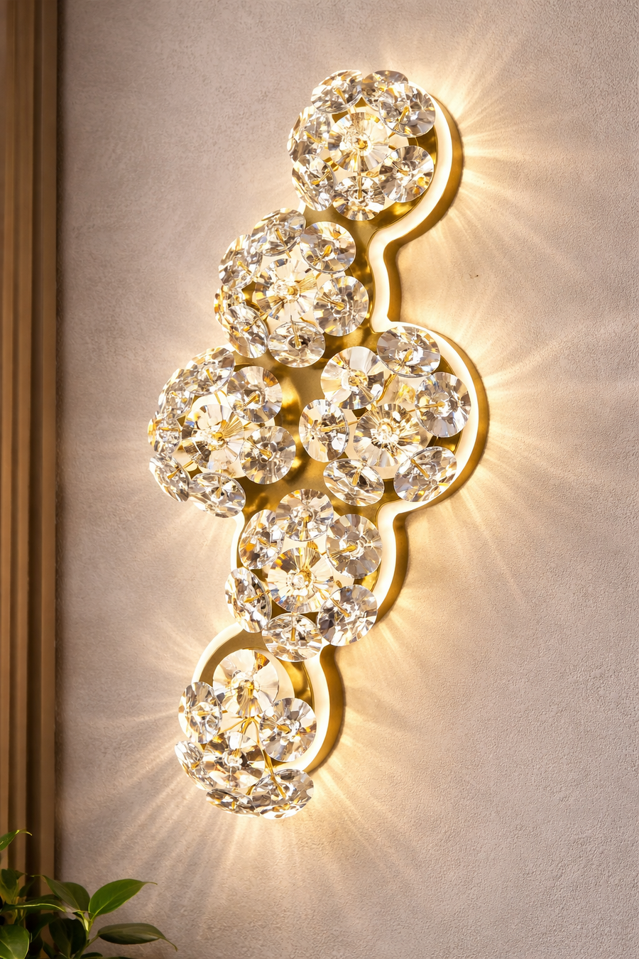 Luna Decorative LED Wall Light 83W Diameter 120CM Cold/Neutral/Warm Light Black