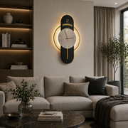 Decorative LED BIZZ wall lamp 58x36 cm Cold/Neutral/Warm Light Black Gold