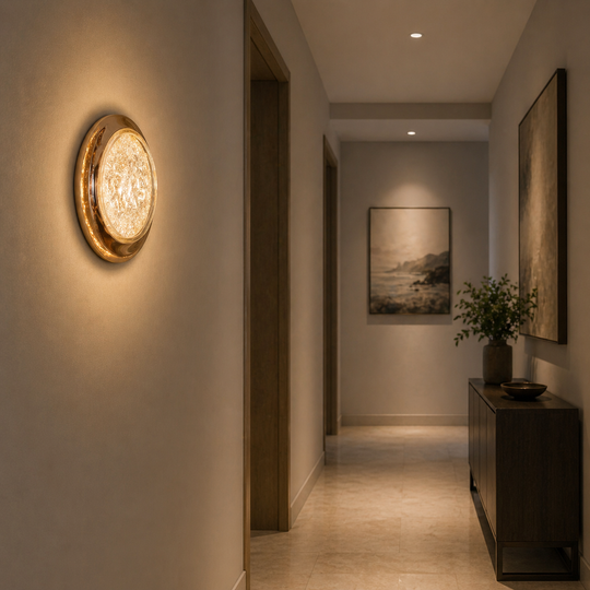 Decorative LED wall light CELESTIA Ø20 Cold/Neutral/Warm Light Golden Indoor wall lights Default Title Alessandro Design