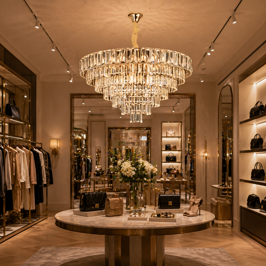 Crystal Chandelier VALMONT Magno 12xE14, D60 cm, Gold, Adjustable Height, Metal and Crystal Crystal Chandeliers Default Title Alessandro Design