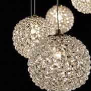 MILLE Crystal Chandelier, 25xG9, Diameter 60cm x Height 340cm, Crystal and Metal, Gold