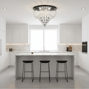 MAGE Crystal LED Chandelier Nobile, 22W, Warm/Neutral/Cold Light, Diameter 40cm, Shiny Chrome
