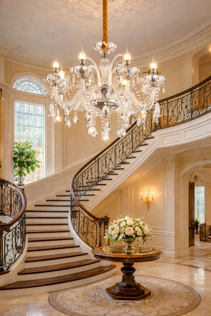 Crystal Chandelier Regalis 11x E14, Diameter 85cm, Shiny Gold, Adjustable Height, Metal and Crystal