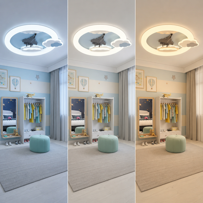 LED chandelier CONSTELATION 49W, Diameter 49cm, Cold/Warm/Neutral light, White Blue
