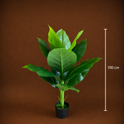 Decorațiune Bananier Musa, Plastic, 100 cm, Verde