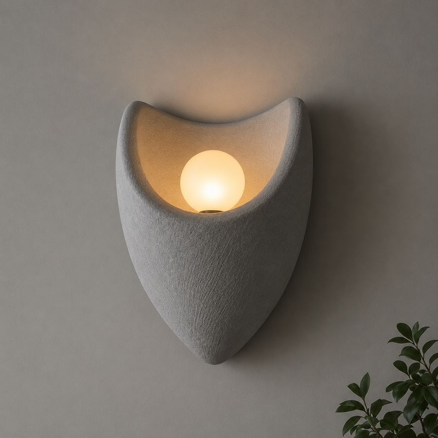 Aplica LED Decorativa CONNO, 26cm, 1xE27, Polistiren, Gri