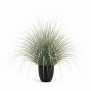 Artificial Fountain Type Grass Ornamental Plant, 110cm, Green and White, No Pot