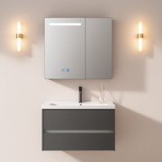 Ingrid Wardrobe With LED Mirror DBP123 80x70 White