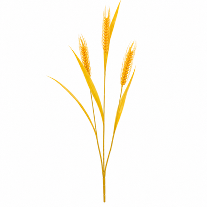 Artificial Plant Ornamental Grass, 83 cm, with 3 Wires, Wheat Spice, Yellow, No Pot