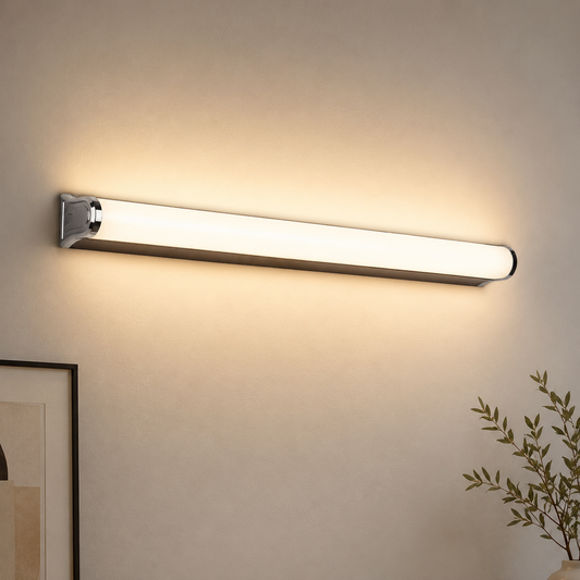 Bathroom LED wall light, GARDA, 10W, linear, Warm/Neutral/Cold light, Chrome