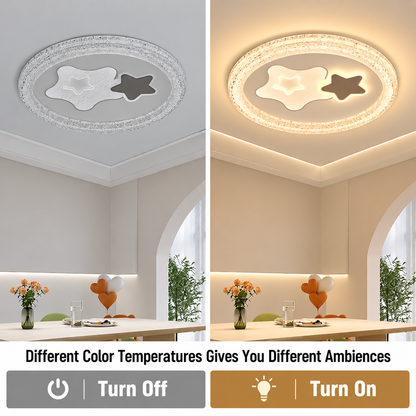 SKYForma Nexen LED chandelier, 61W, Cold/Warm/Neutral light, Black
