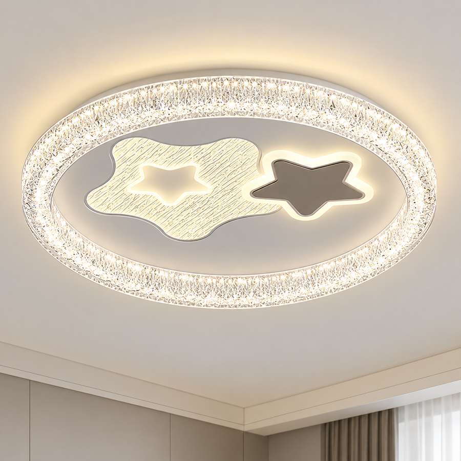 SKYForma Nexen LED chandelier, 61W, Cold/Warm/Neutral light, Black