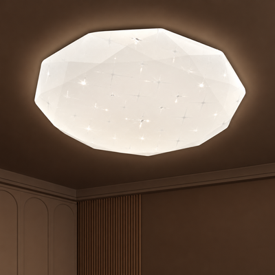 Hexagon LED ceiling light 35 cm, 32W, 3000K / 4000K / 6000K, White, Metal and Acrylic