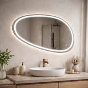 LED mirror, 80x45cm, Disegno Touch Marcello, Demister System, Dimmable