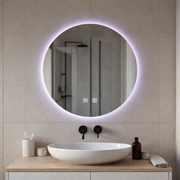 Round LED mirror, 70cm, Isolda, Touch, Demister system