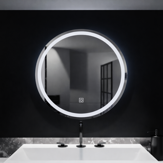 Round LED mirror, 50cm, Basic Touch