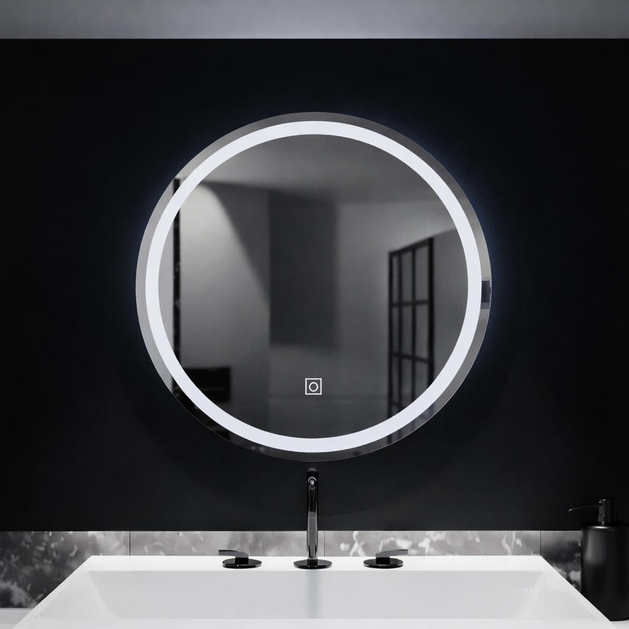 Round LED mirror, 50cm, Basic Touch