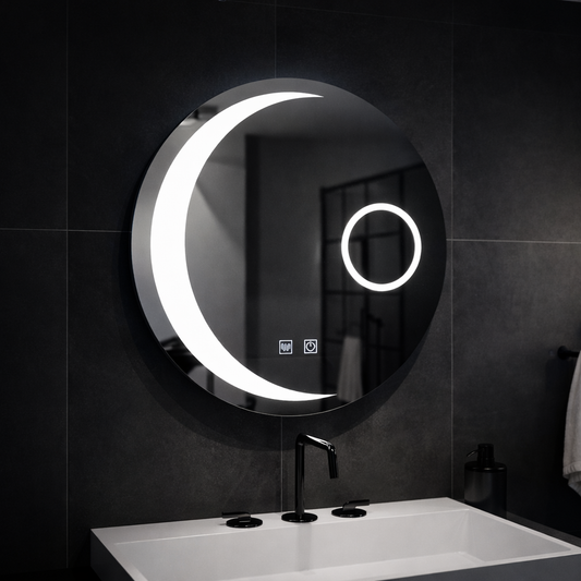 Round LED mirror, 60cm, Orbis Touch, Demister System, Dimmable