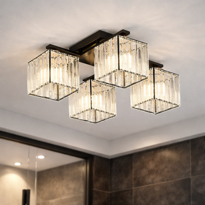 Georgian Chandelier 1x E27 Black