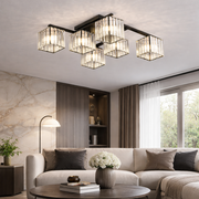 Georgian Chandelier 1x E27 Black