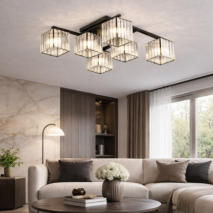 Georgian Chandelier 1x E27 Black