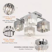 Georgian Chandelier 1x E27 Black