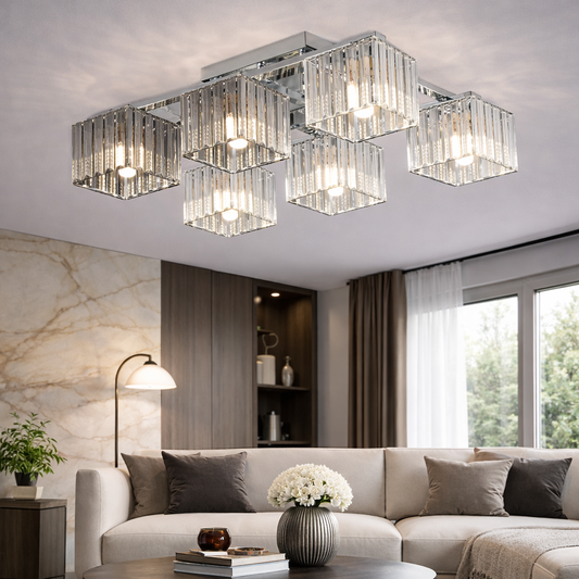 Georgian Chandelier 1x E27 Black