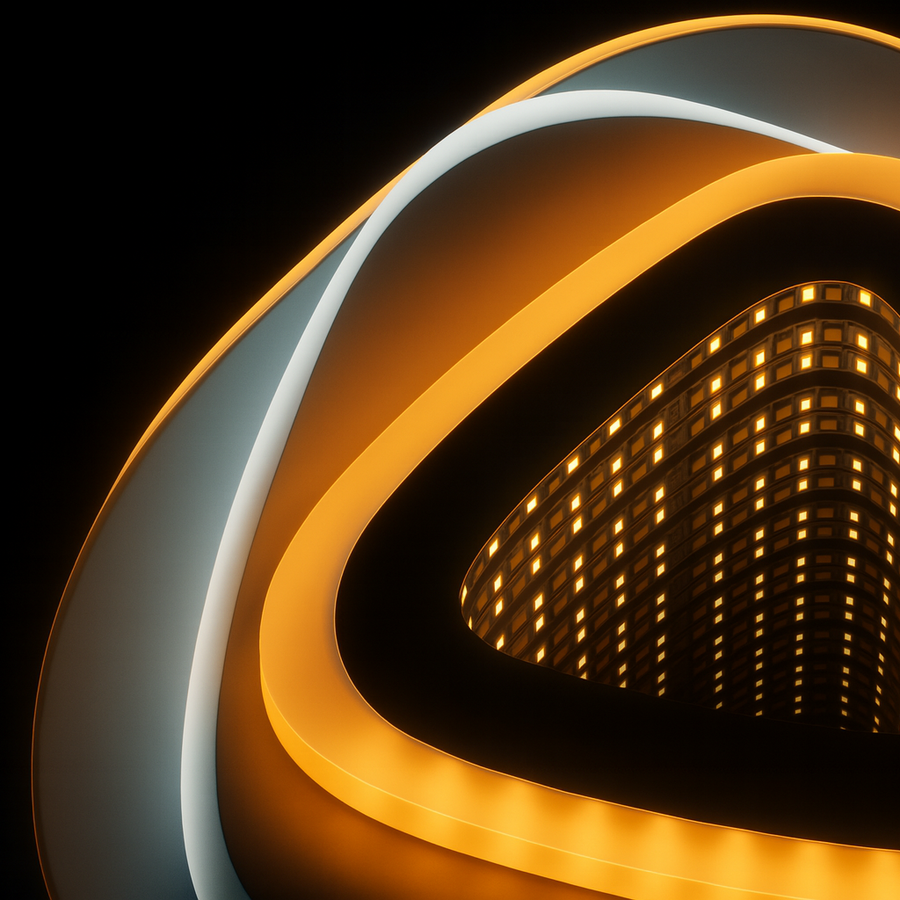 LED Chandelier NEXA Triangle 3D 36W, White, Cold/Warm/Neutral Light