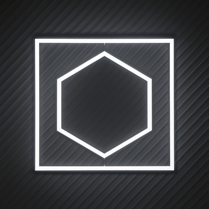 Honeycomb LED hexagons 1050mm X 1200mm