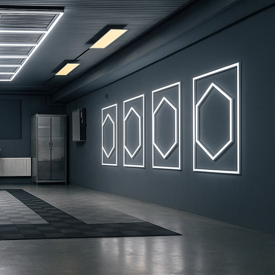 Honeycomb LED hexagons 1050mm X 1200mm