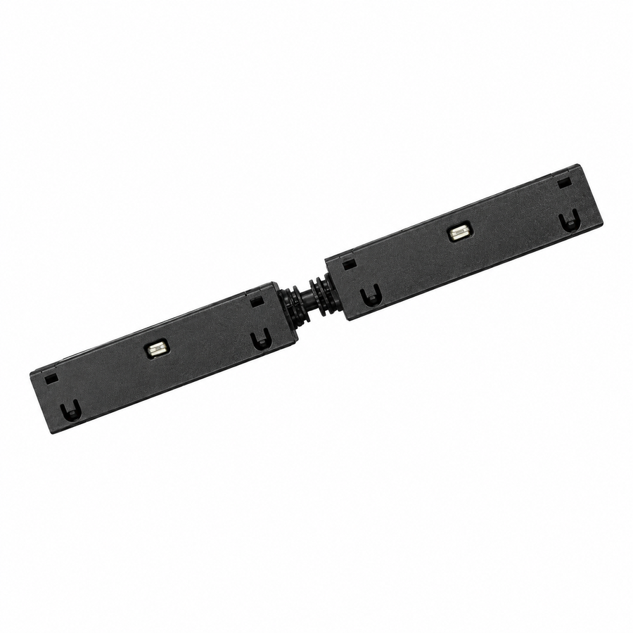Conector Electric Drept Pentru Sina Magnetica NAVOI, Metal si Acrilic, Negru