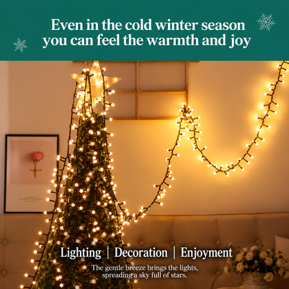 Linear Christmas Installation Type Mini Globes, Warm Light, 1000cm, 300 LEDs, IP44