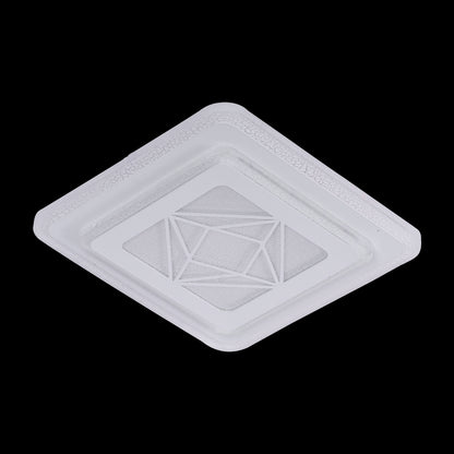 Lustra LED Amber, 30W, Alb, Acril, 4000K