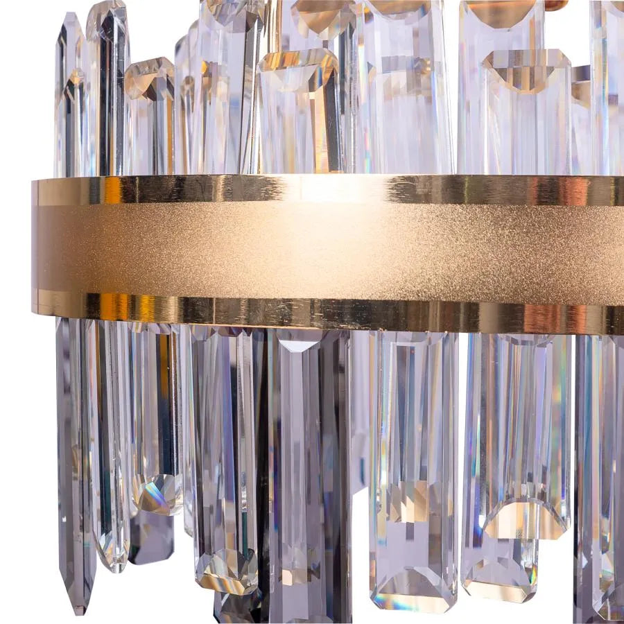Achim LED Chandelier with Remote Control, 120W, Dimmable, Diameter 50cm, Gold