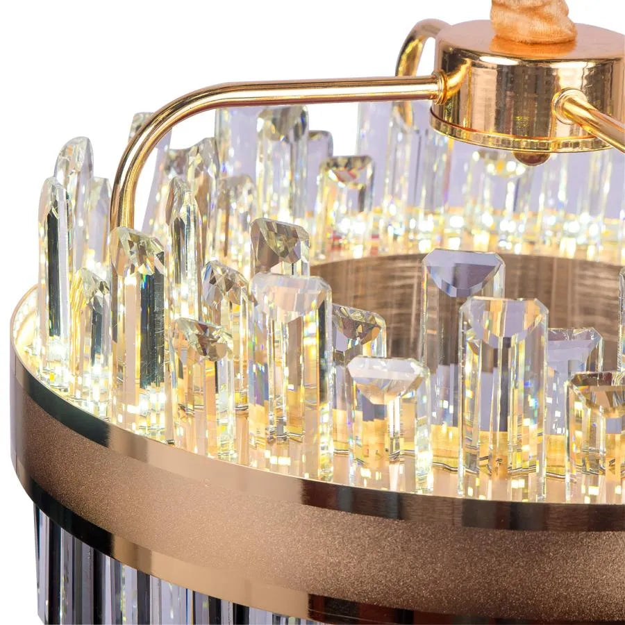 Achim LED Chandelier with Remote Control, 120W, Dimmable, Diameter 50cm, Gold