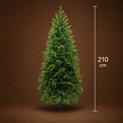 Decorațiune Brad Artificial EIS, 210 cm, 666 vârfuri, Plastic, Verde