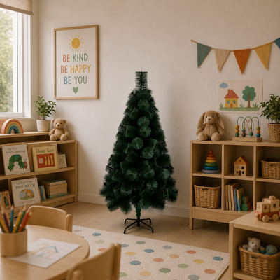 Artificial Fir Tree MANIITSOQ, 150 cm, 130 tips, Metal Support, Green