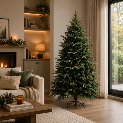 Artificial Christmas tree QAANAAQ, 210 cm, 1149 tips, Green