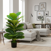 Decorațiune Smochin, Plastic, 70 cm, Verde