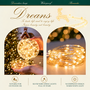 Linear Christmas Installation with Silver Wire and Remote Control, Warm Light, 20,000cm, 2000 LEDs, IP44