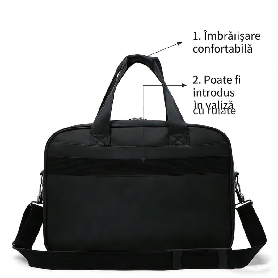 Business laptop bag ASTANA, 40x20x30cm, Oxford, Black