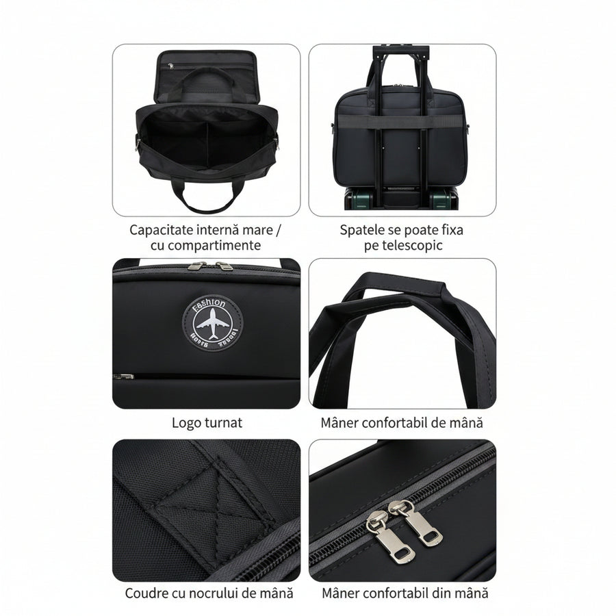 Business laptop bag ASTANA, 40x20x30cm, Oxford, Black
