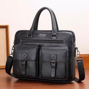 Business laptop bag SAMARKAND, 38x7x28 cm, Ecological Leather, Black